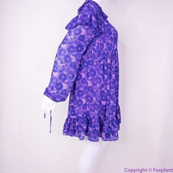 NEW Free People These Dreams purple Mini Dress, S - Picture 14 of 16
